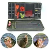 Magnetic Carp Fishing Organizer Box Compartment Swivels Hooks Bait Storage Case