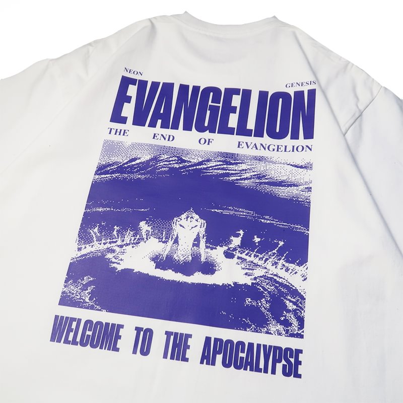 Pure Cotton Neon Genesis Evangelion Welcome To The Apocalypse T-shirt  weebmemes