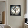 Croix-Plein diamant rond peinture-30 * 30cm
