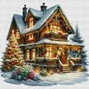 Christmas Cottage-11CT Counted Cross Stitch 50*50cm/19.69*19.69in