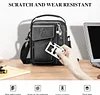 BAIGIO Umhängetasche Herren Leder Schultertasche Vintage Crossbody Bag Messenger Herrentasche zum Umhängen Ledertasche Männer Tasche mit Abnehmbarem Gurt für Business Arbeit Reise