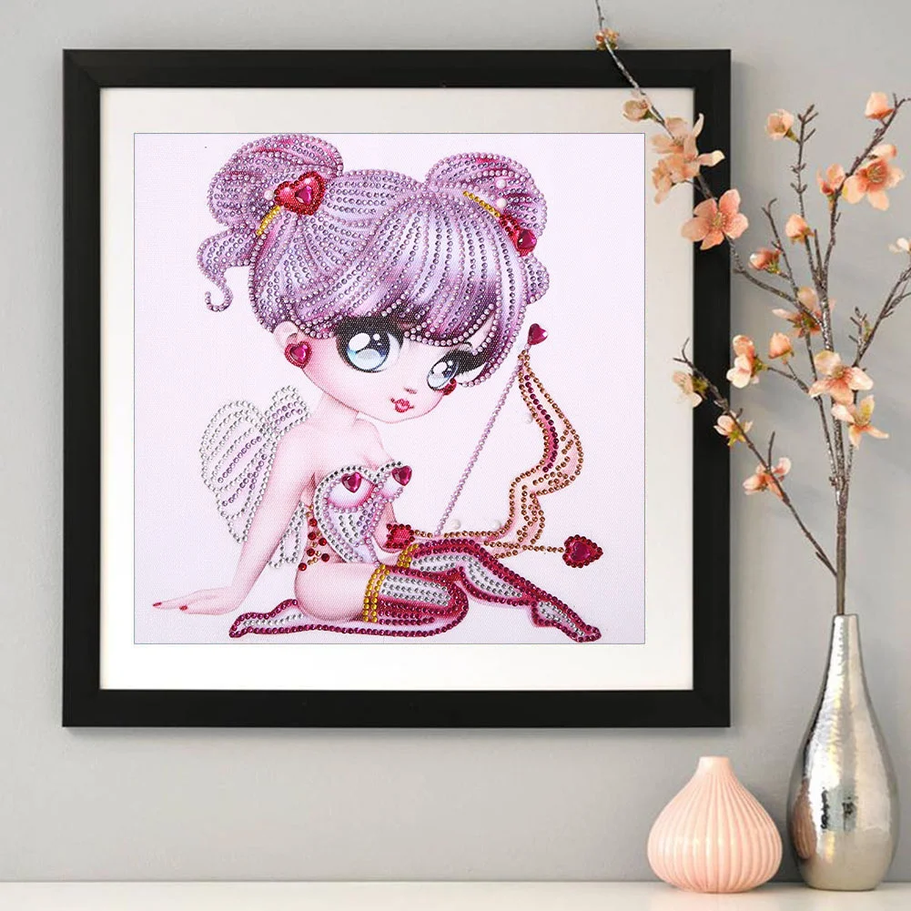 Diamond Painting Big Eye Doll 5D DIY Partial Special Shape Drill (YX012)