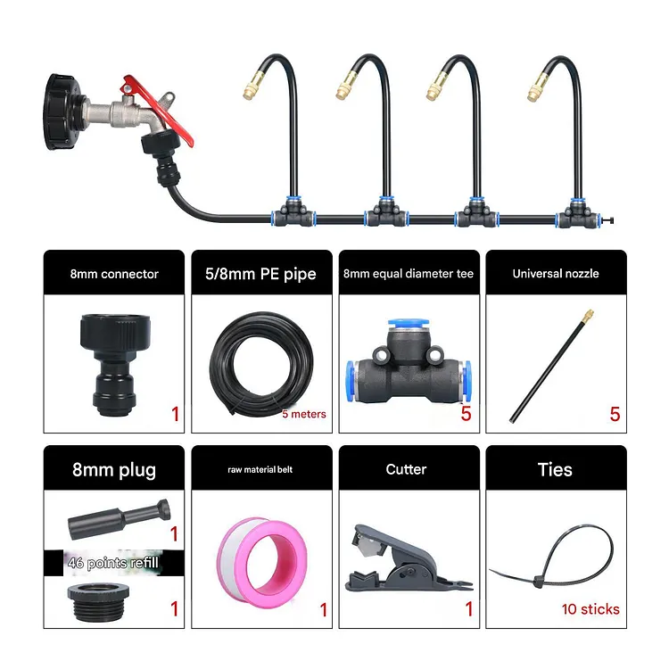 360&deg; Curved Garden Automatic Irrigation System 