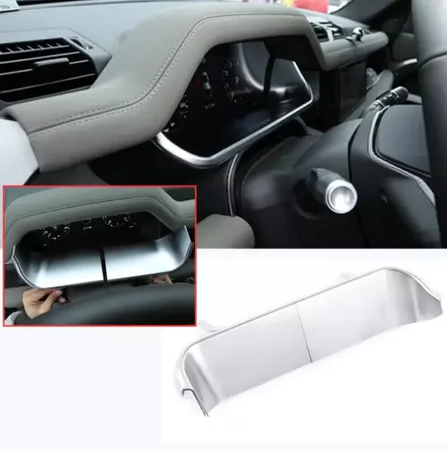 Dronehint silver ABS Dashboard bezel nstrument cover Trim For Land Rover Defender 20-2022 Parts