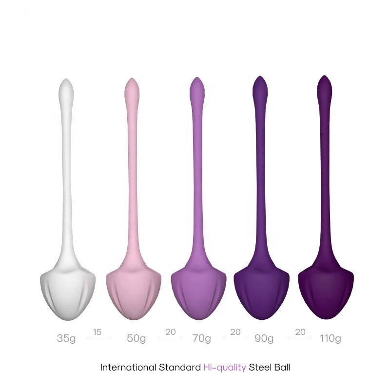 Women's Tight Toy Silicone 5-piece Kegel Ball Set Rosetoy Official