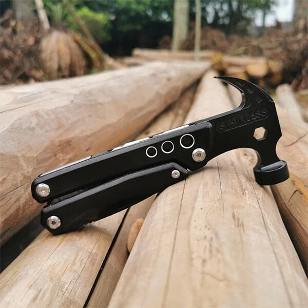 Portable MultiTool With Hammer, Screwdrivers, Nail Puller