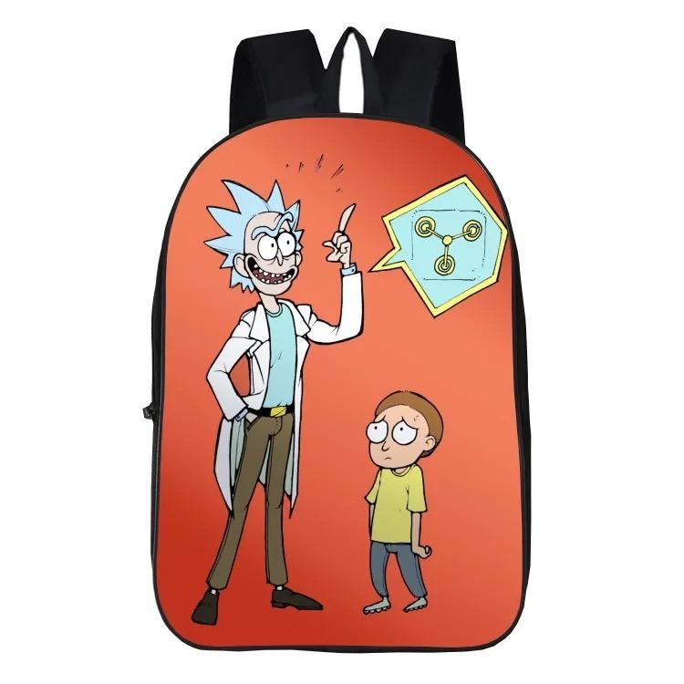 Mayoulove Anime Rick Andy Morty #10 Backpack School Sports Bag-Mayoulove