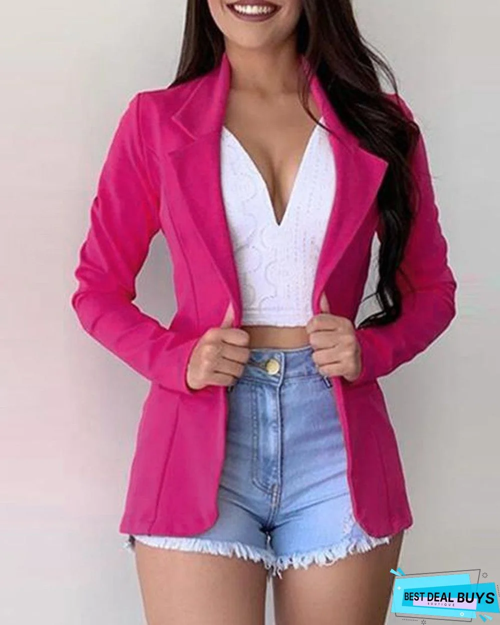 Long Sleeve Casual Blazer Coat