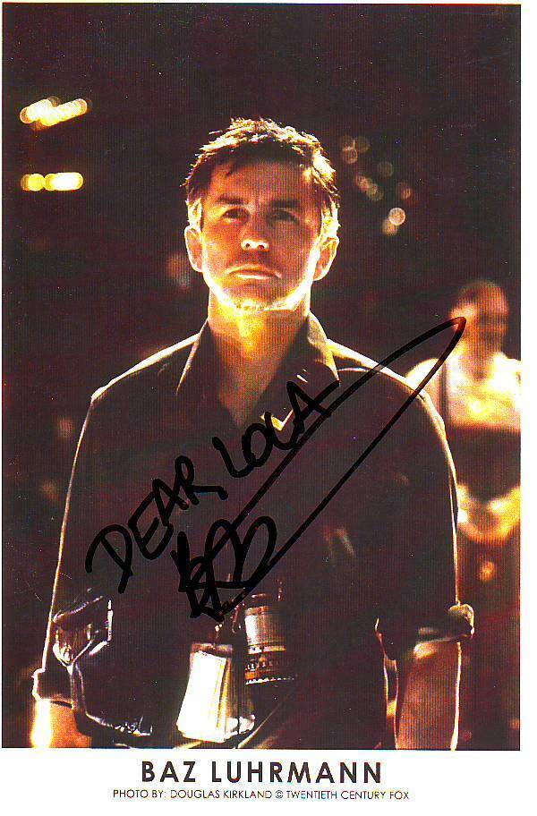 Baz Luhrmann (10X15 cm) Original Autographed Photo Poster painting