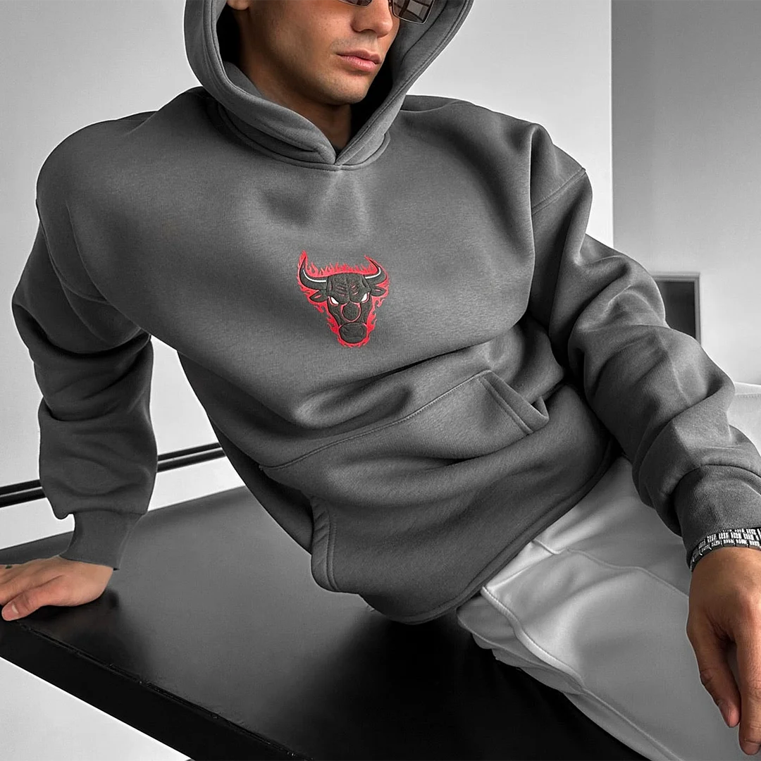 Oversize Bull Fearless Hoodie