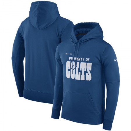 Men's Indianapolis Colts  Royal Sideline Property Of Performance Pullover Hoodie