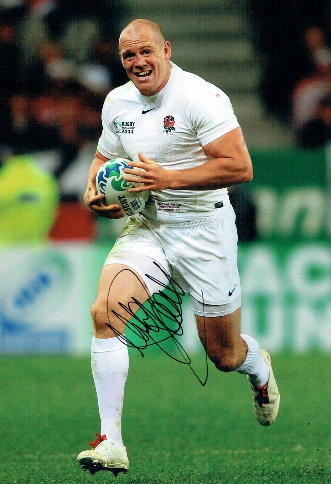 Mike TINDALL Signed Autograph 12x8 Photo Poster painting AFTAL RD COA England RUGBY Union 2011