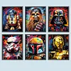 （6-Pack)Star Wars-Full Round Diamond Painting 30*40CM