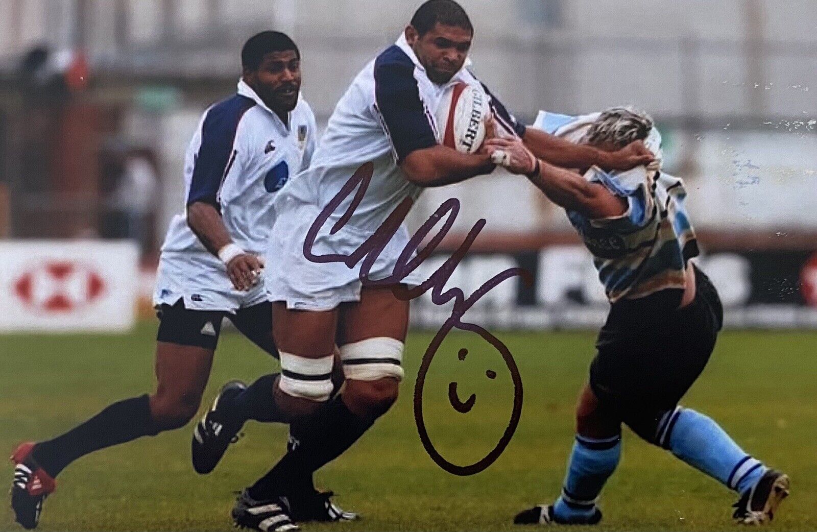 Colin Charvis Genuine Hand Signed Swansea 6X4 Photo Poster painting