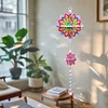 3D Mandala DIY Crystal Prism Teardrop Pendant Hanging Diamond Painting Suncatcher Kit