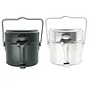 Aluminum Alloy Lunch Boxes Pot W/ Handle Metal Lunch Box for Camping and Travel