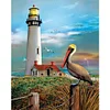 Diamond Painting Beachfront Lighthouse Full Round Drill Picture (A3799)