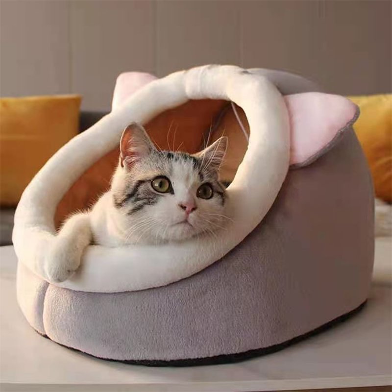 (Buy 2 Free Shipping) Semi-enclosed Dogs and Cats Bed Four Seasons Comfortable Warm Breathable Pet