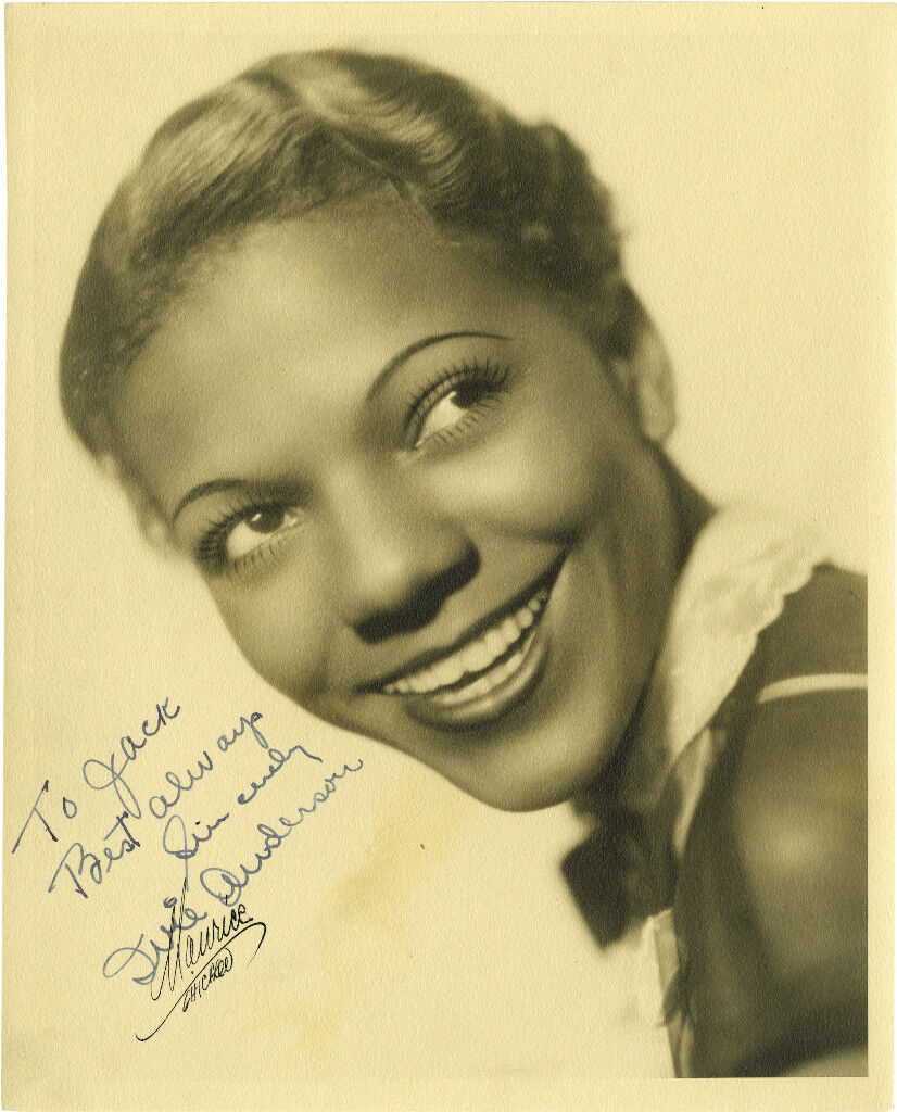 IVIE ANDERSON Signed Photo Poster paintinggraph - Jazz Singer / Vocalist Star - preprint