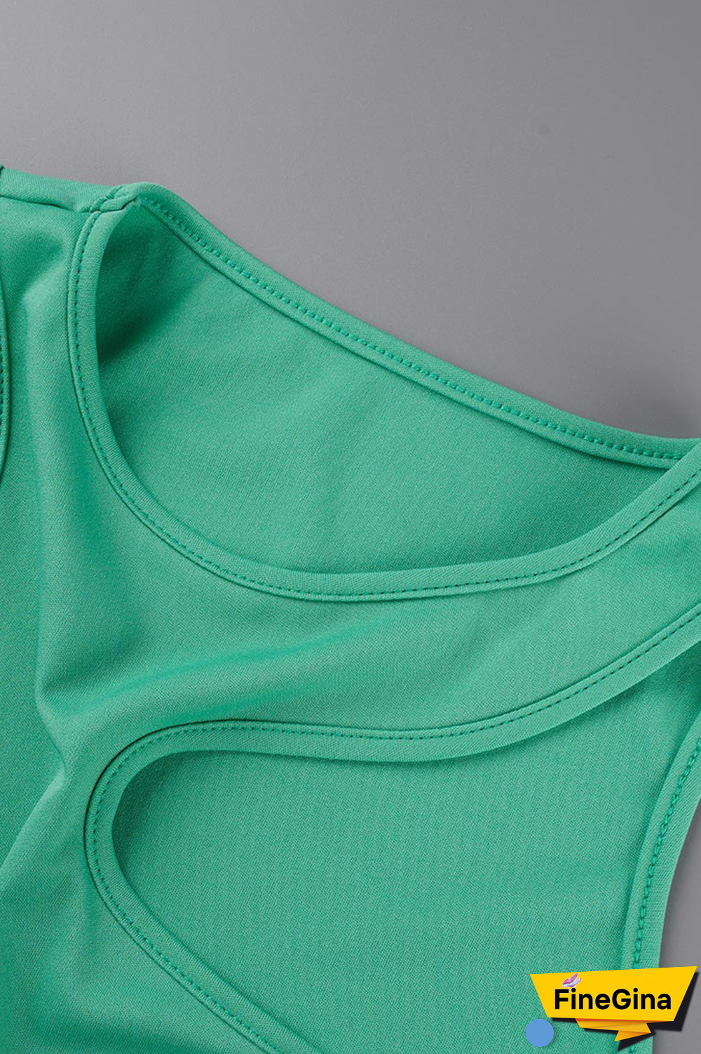 White Green Sexy Solid Tassel O Neck Sleeveless Two Pieces