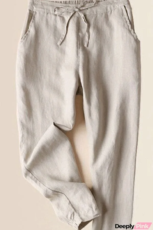 Loose Solid Color All-Match Casual Pants