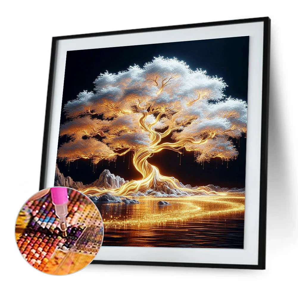 Diamond Painting - Full Round Drill - Tree(Canvas|30*30cm)