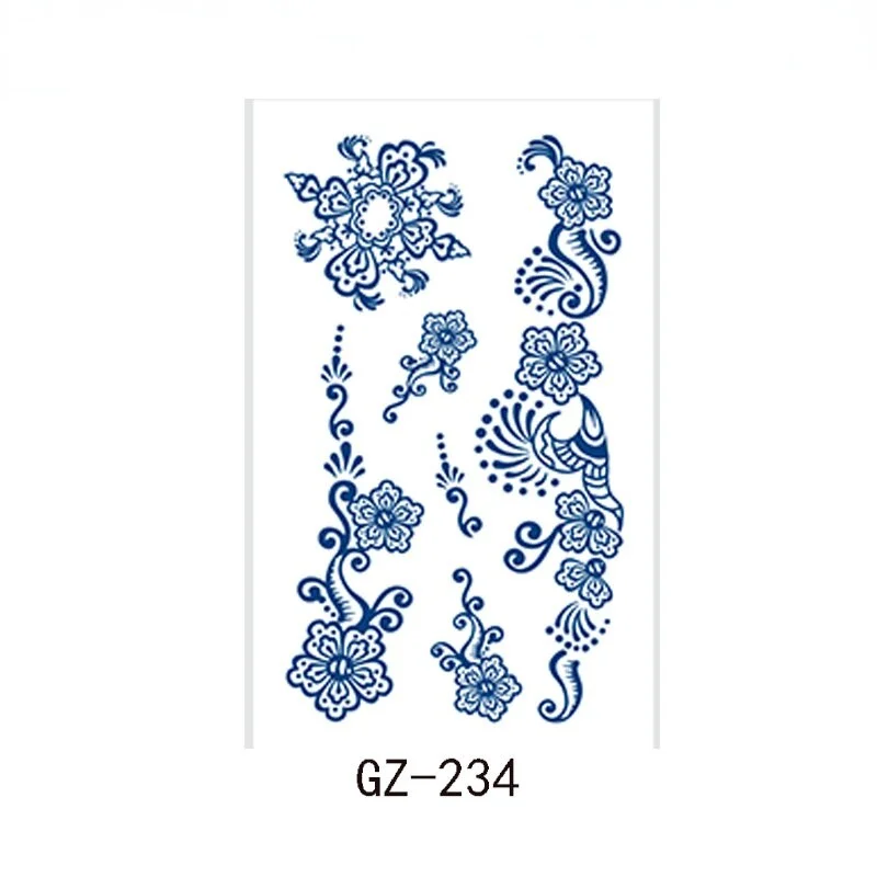 Net Red Herbal Juice Tattoo Sticker Semi-permanent Waterproof Sweat Resistant Tattoo Masking Scar Tattoo Sticker