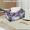 Purple Gnome Diamond Painting Tissue Box Wooden Diamond Art Tissue Storage Box