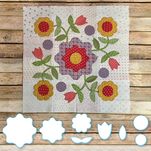 Prairie Meadow Sew Template Set (With Instructions)