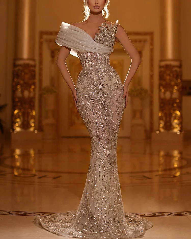 Sexy Embroidered Sequin Dress