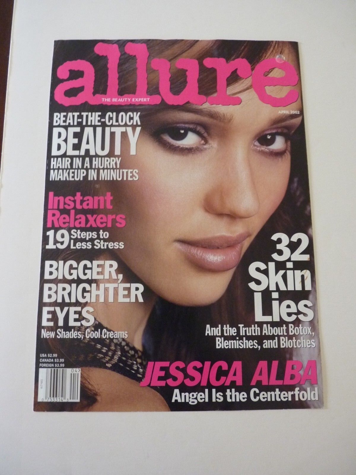 Jessica Alba Sexy Allure Magazine Cover ONLY Color Promo Photo Poster painting