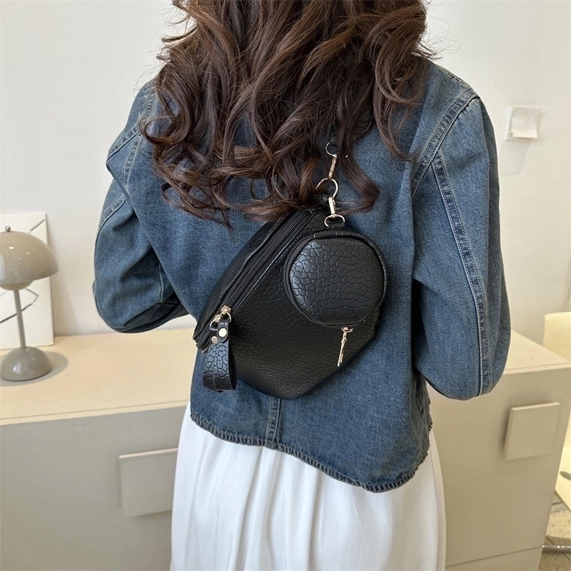Women's Vintage Style Solid Color Pu Leather Waist Bags3