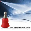 High-Pressure Pressure Washer Tips Splash-proof Wash Gun Adapter Stainless Steel