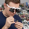 Magnifying Glasses for Hobbies Magnification 8x 15x 23x Headband Magnifier with 2 LED Lights for Reading Watch and Electronic Repair