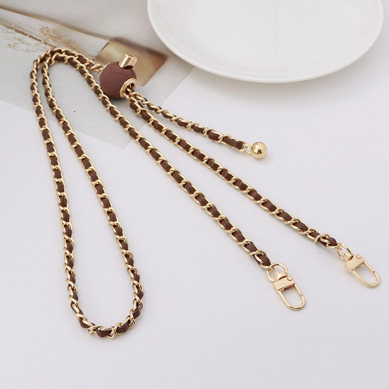 5 Pieces Alloy Solid Color Bag Chain Bag Straps
