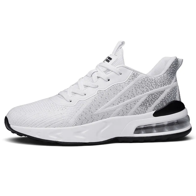 2021 Summer New Men Sneakers Fashion Breathable Mesh Casual Lace Up Sport Shoes Outdoor Lightweight Running Shoes Big Size