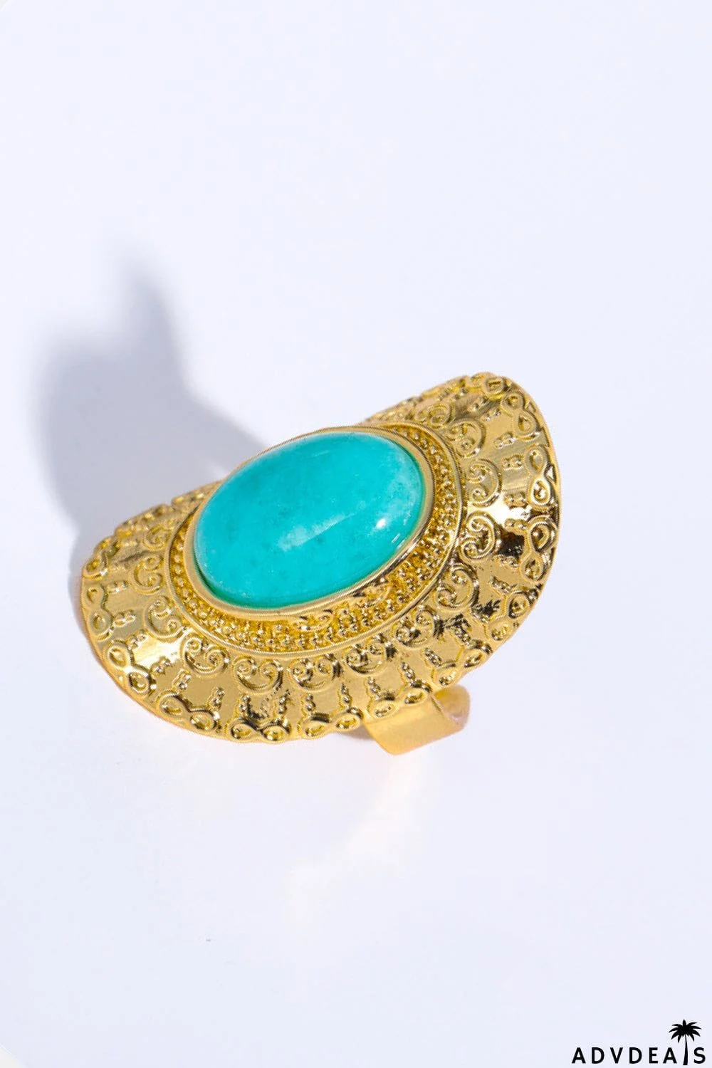 Natural Stone Copper Ring