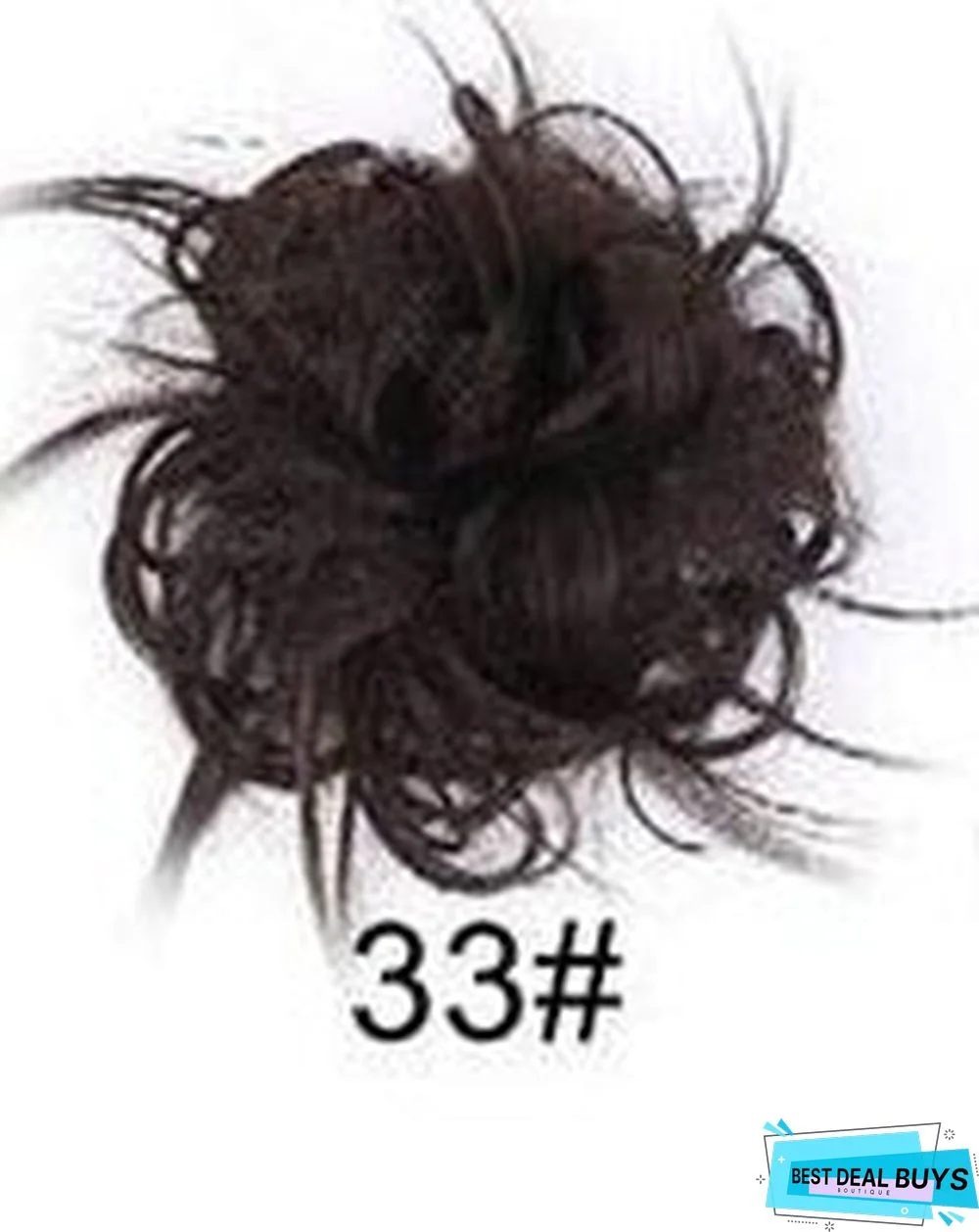 Rubber Band Chemical Fiber Wig Ring Chicken Tail Hair Ring Fluffy Curly Hair Ring