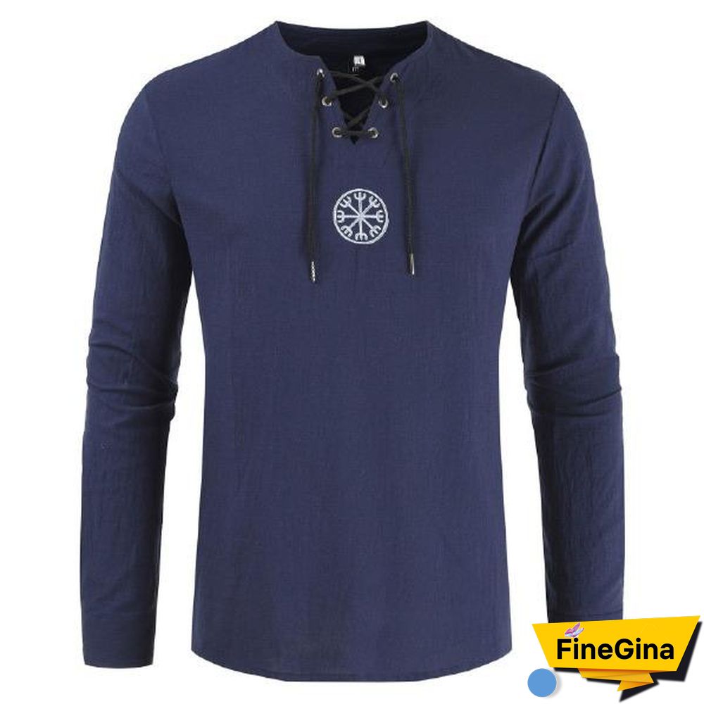 Medieval Pirate Retro Cosplay Embroidered Shirts