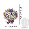 (US Local)Flower Double Sided Effect Table Top Diamond Painting Desktop Ornaments Kit (Daisy)
