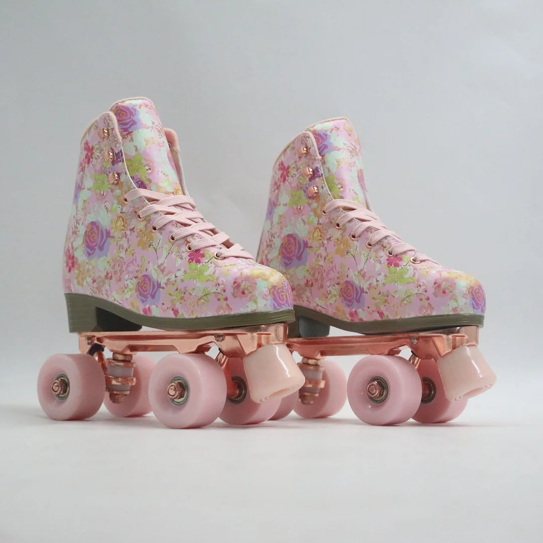Pink Colorful Roller Skates For Women