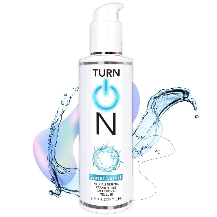 Turn On Water Based Sex Lube 8 Ounce Premium Personal Lubricant