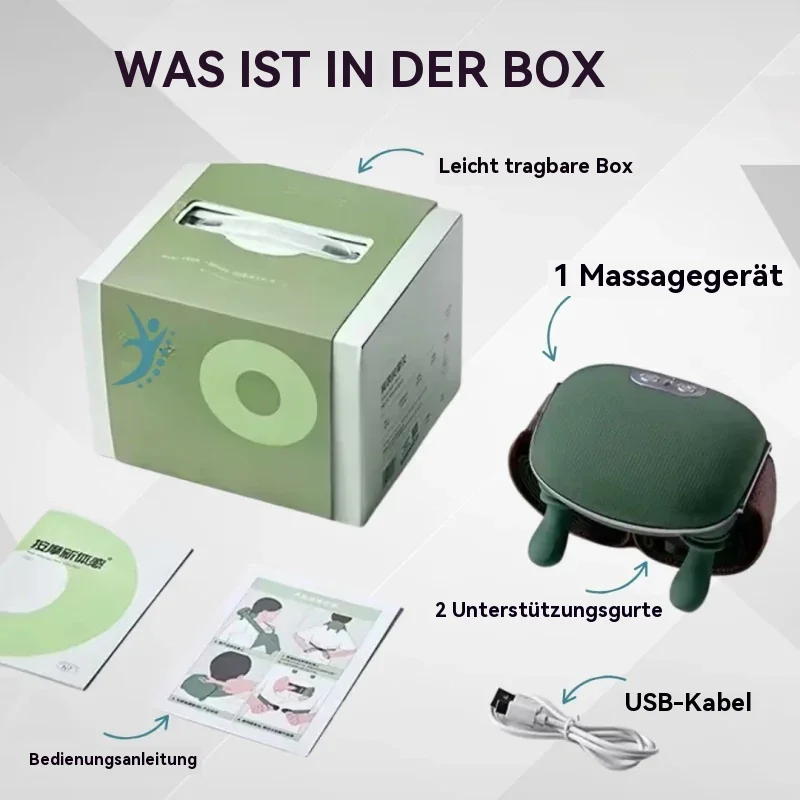 Nacken- und Schultermassageger&auml;t mit W&auml;rmefunktion &ndash; Tiefengewebsmassage zur Linderung von R&uuml;cken- und Nackenschmerzen.