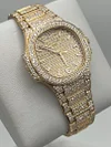 Patek Philippe Nautilus Rose Gold Iced Out Diamond Set 7118/1450R-001