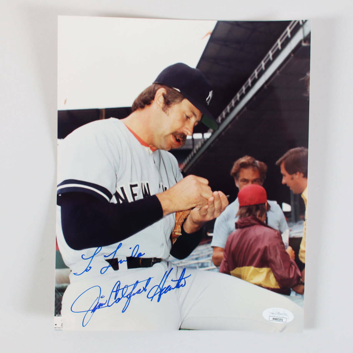 Jim Catfish Hunter Signed Photo Poster painting 8x10 Yankees - COA JSA