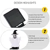 Halloween Yard Decor Solar Stake Light Outdoor Warm LED Garden Light