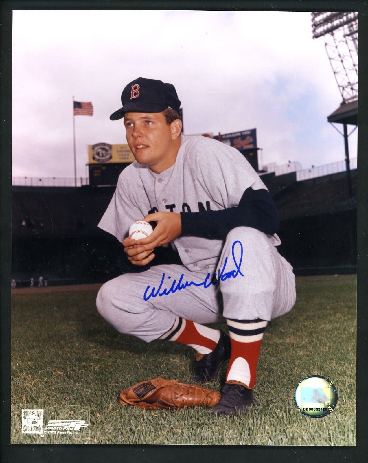 Wilbur Wood Signed Autographed 8 x 10 Photo Poster painting action w/ JSA authentication Red Sox