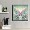 Papillon coloré-partiel spécial diamant peinture-30 * 30cm