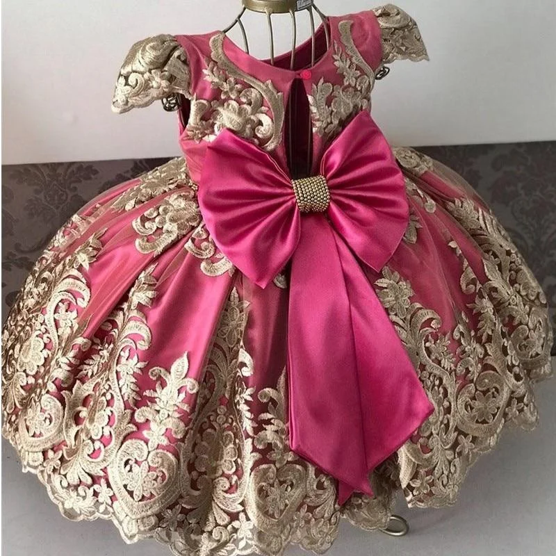 4-10 Yrs Baby Girls Dress Elegant Princess Dress New Year Party Gowns Kids Dresses For Girls  Wedding Dress Children Formal Wear