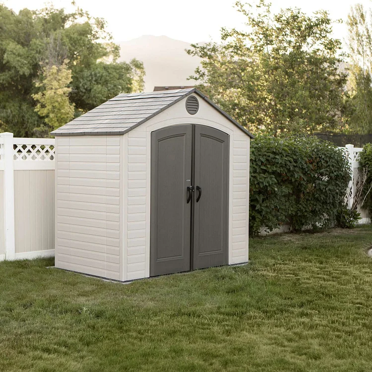 8 ft. W x 5 ft. D Plastic Storage Shed